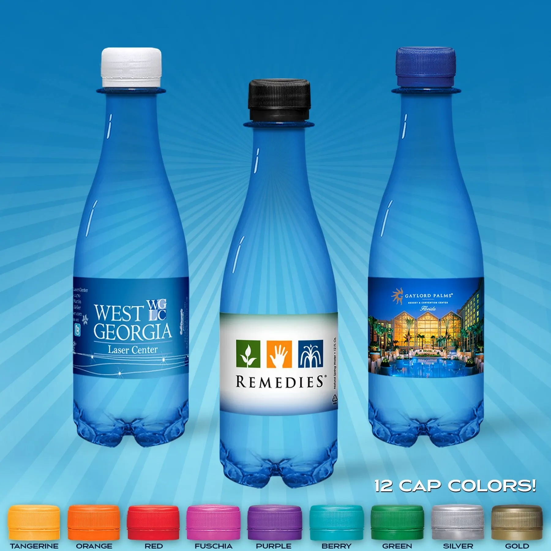 Custom Bottled Water - Custom Stickers Now