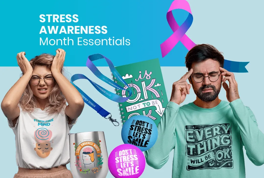 CustomStickersNow.Com Stress Awareness Month