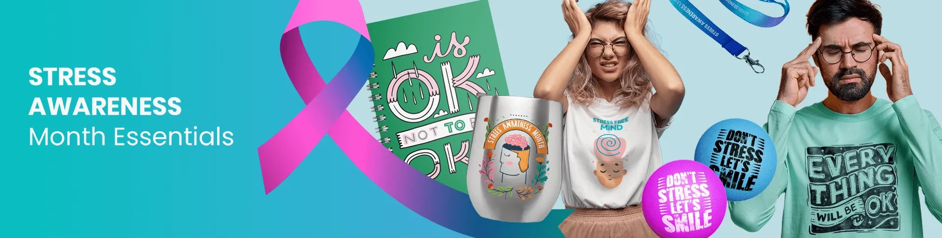 CustomStickersNow.Com Stress Awareness Month