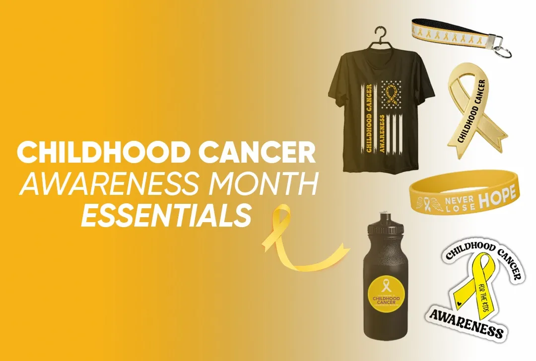 CustomStickersNow.Com Childhood Cancer Awareness Month