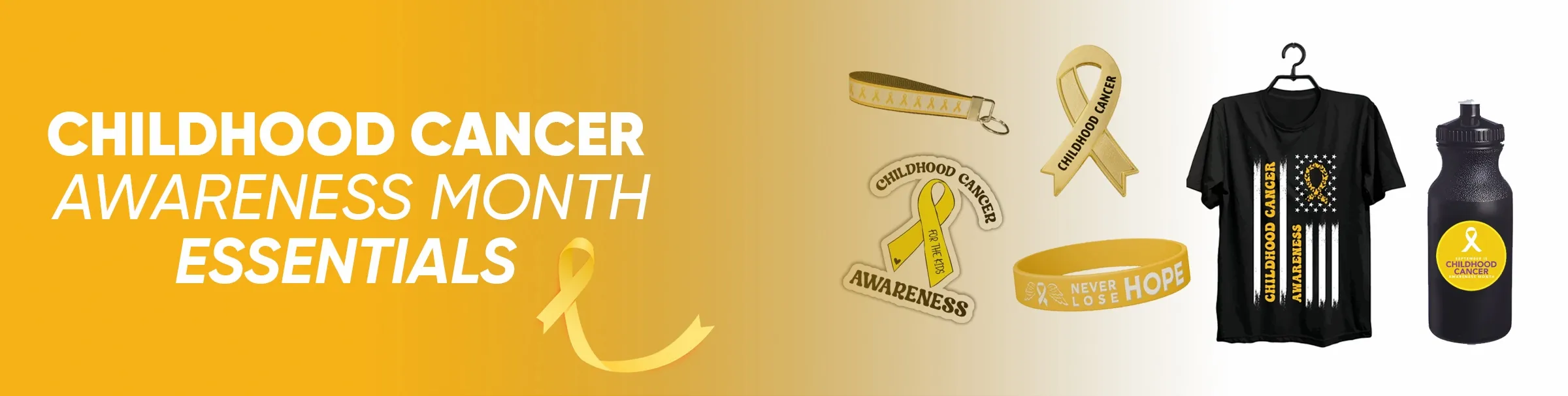 CustomStickersNow.Com Childhood Cancer Awareness Month