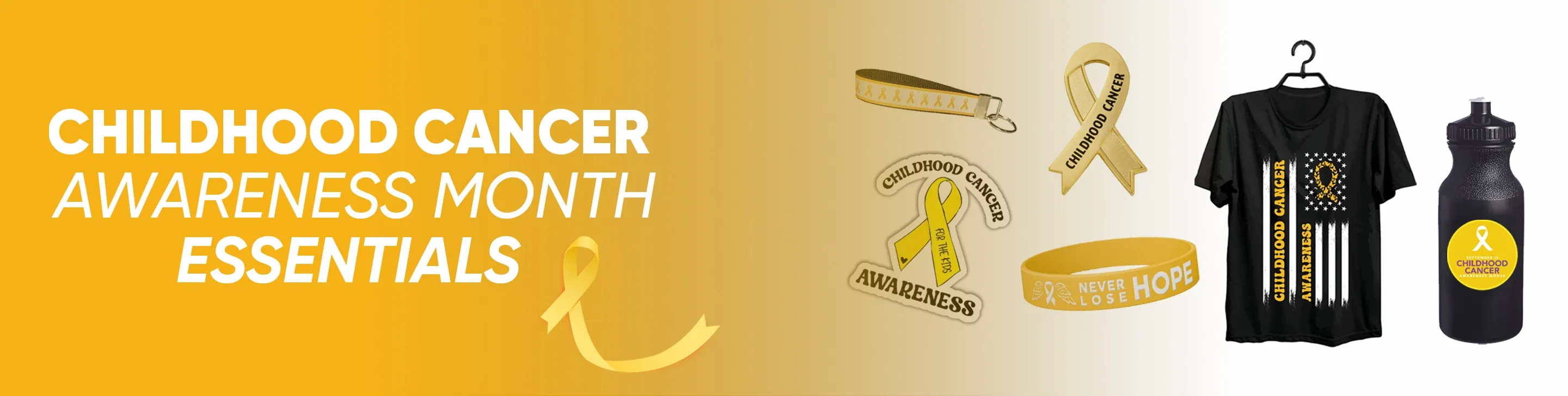 CustomStickersNow.Com Childhood Cancer Awareness Month
