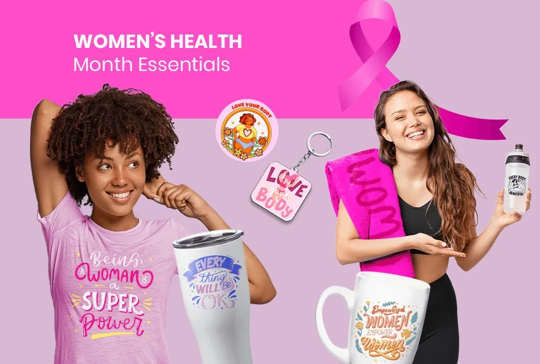 CustomStickersNow.Com Women's Health Month