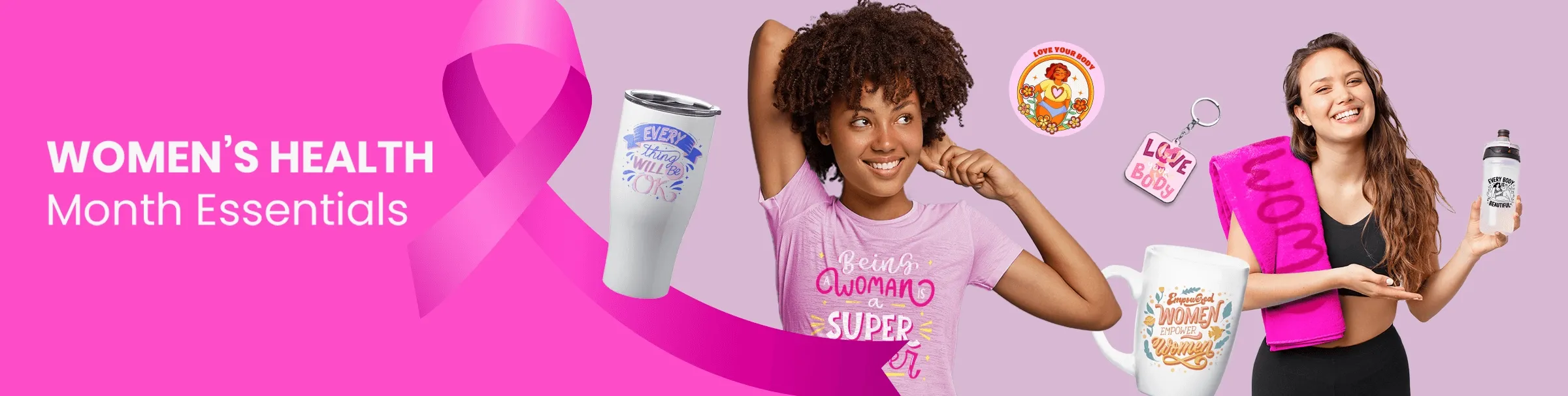 CustomStickersNow.Com Women's Health Month