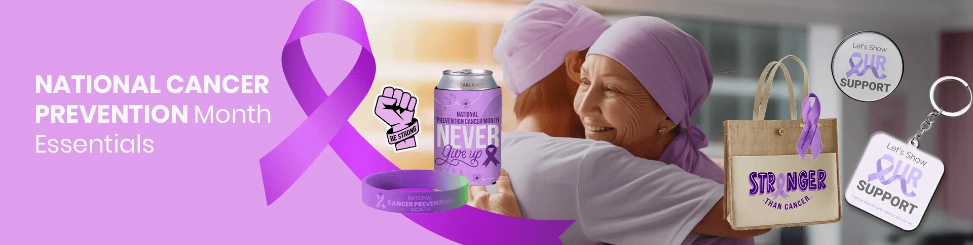 CustomStickersNow.Com National Cancer Prevention Month