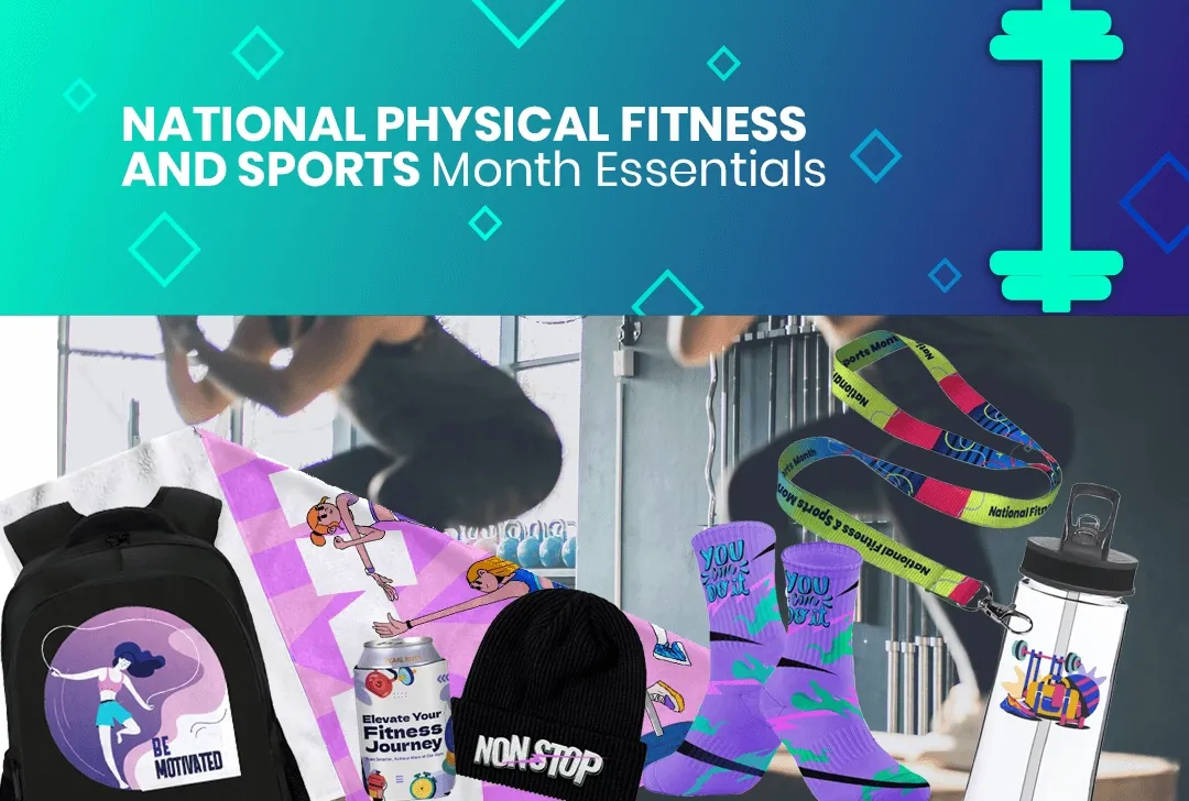 CustomStickersNow.Com National Physical Fitness and Sports Month