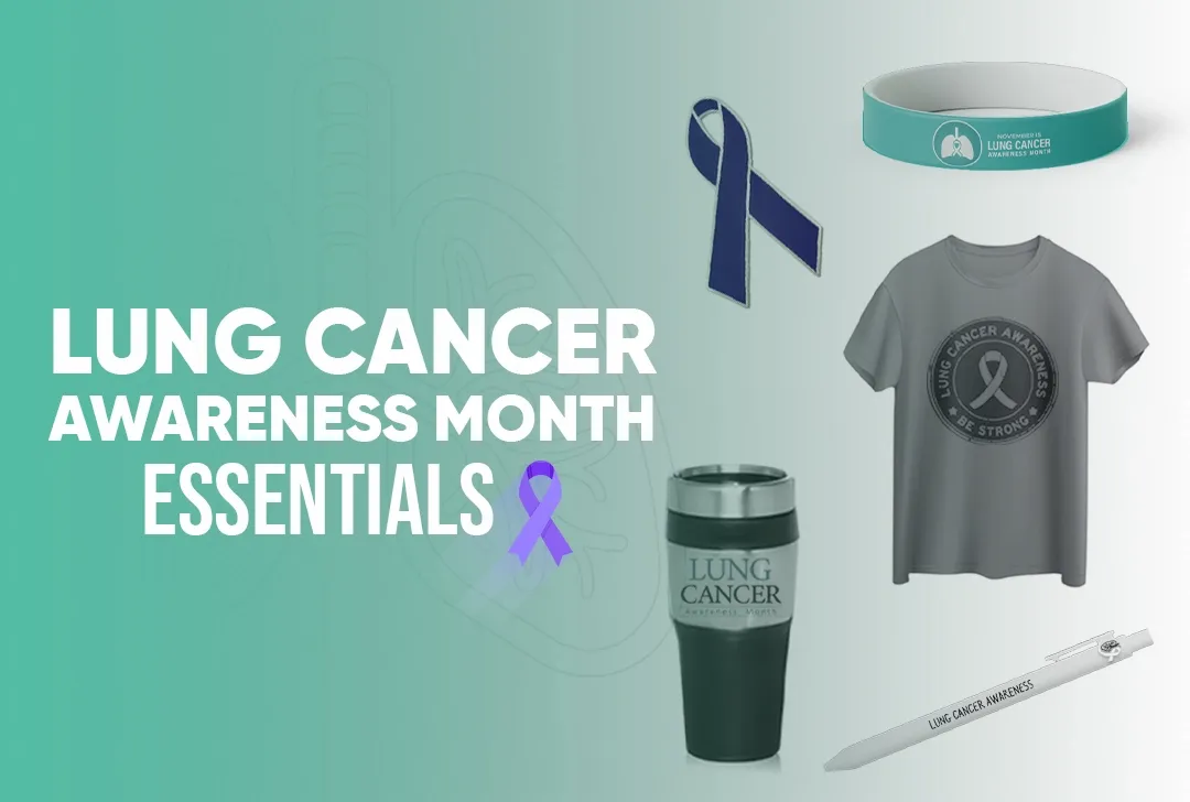 CustomStickersNow.Com Customize Your Lung Cancer Awareness Month