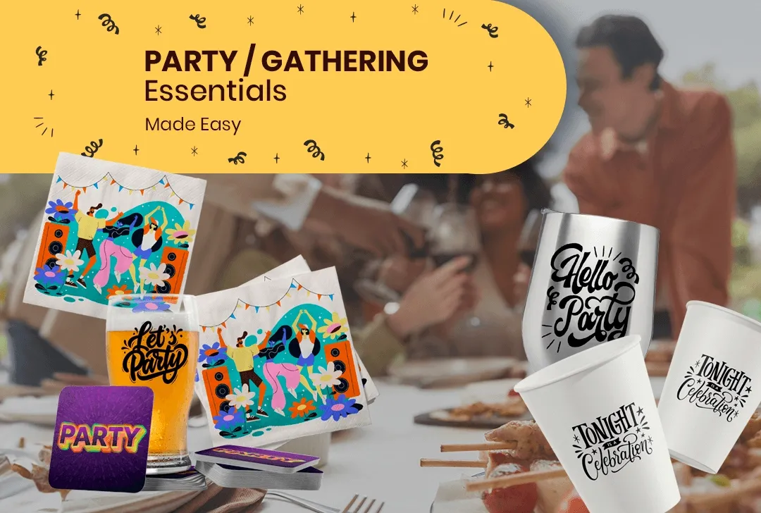 CustomStickersNow.Com Party/Gathering Essentials