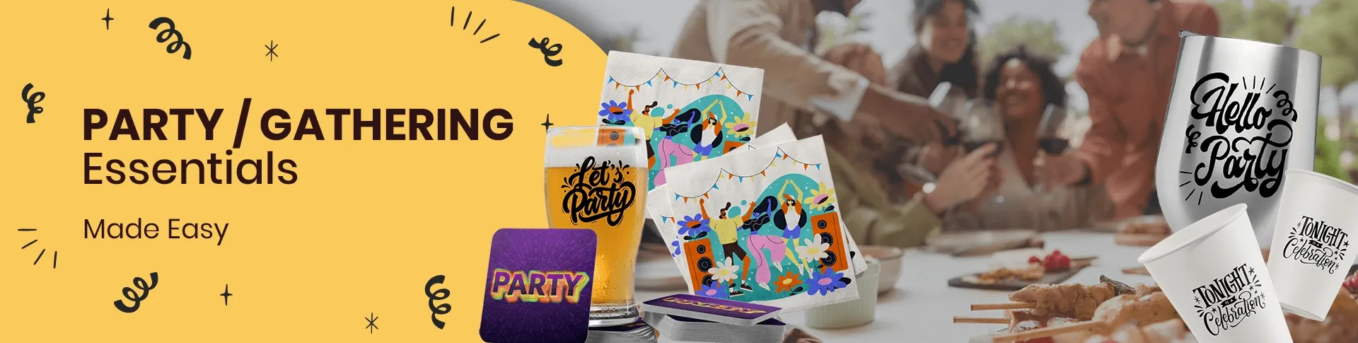 CustomStickersNow.Com Party/Gathering Essentials