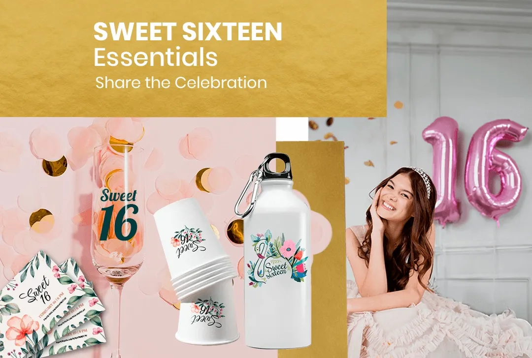 CustomStickersNow.Com Sweet Sixteen