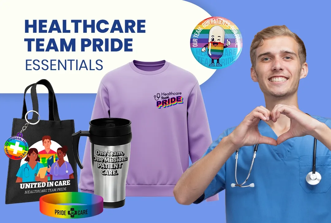 CustomStickersNow.Com Healthcare Team Pride