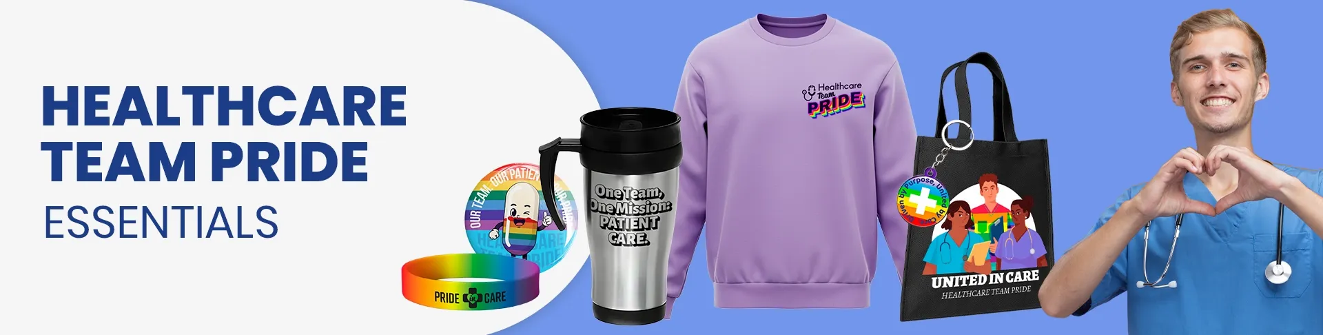 CustomStickersNow.Com Healthcare Team Pride