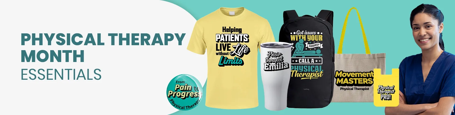 CustomStickersNow.Com Physical Therapy Month