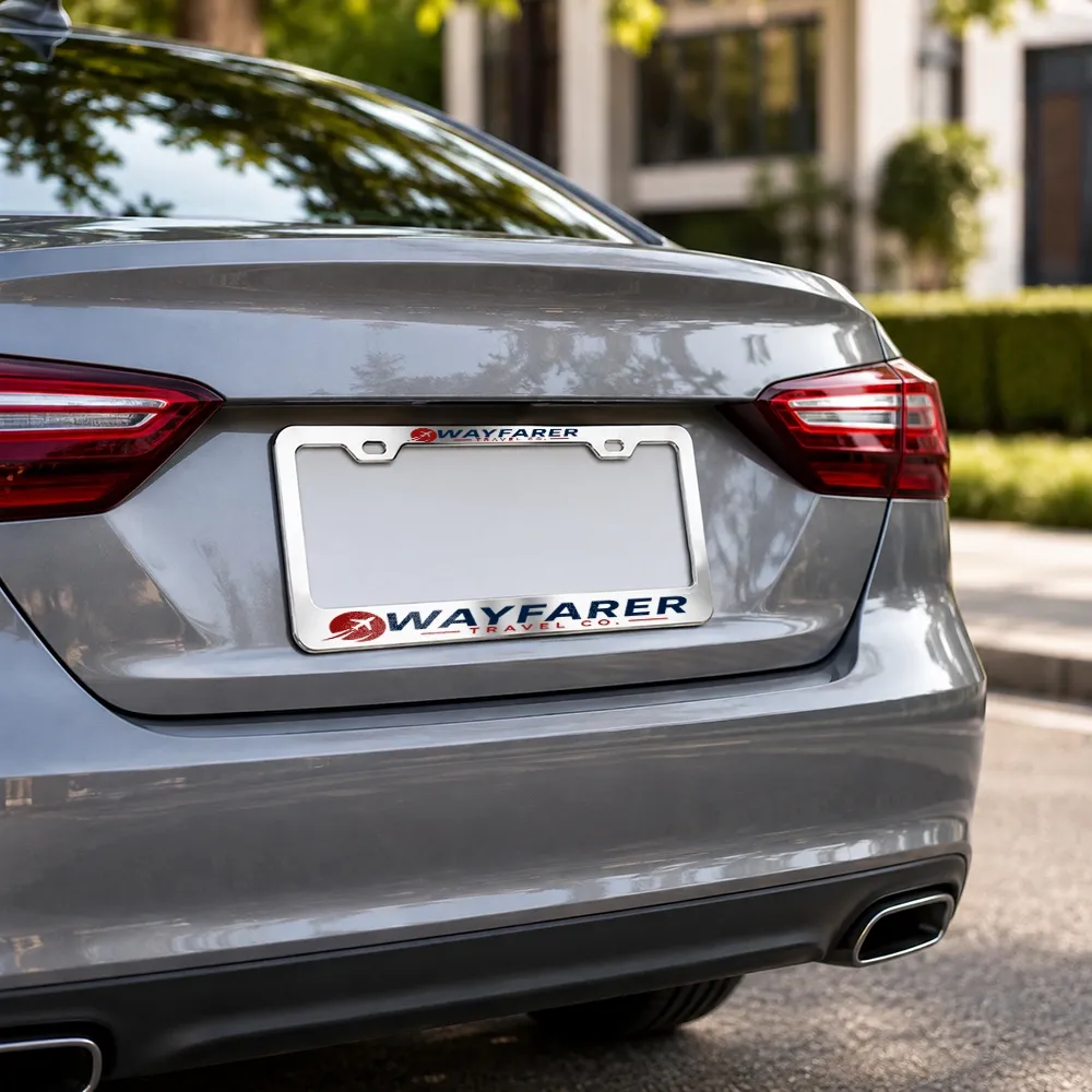 License Plate Frames - Custom Stickers Now