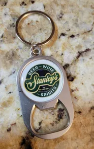 CustomStickersNow.Com - Multi-use Alloy Bottle Opener Keychain