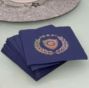 CustomStickersNow.Com - Custom Foil Stamped Beverage Napkin