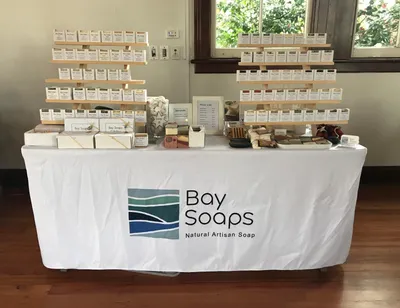 Set up at the Boutique market in Nelson Tablecloth looks great and I will order another as a spare