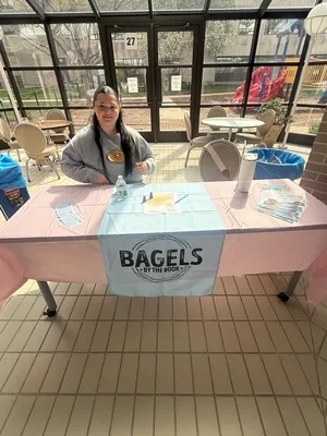 Table Runner - Our local hospital hosted a Baby Expo where new and expecting parents can connect with local businesses learn about helpful products and services and receive special perks