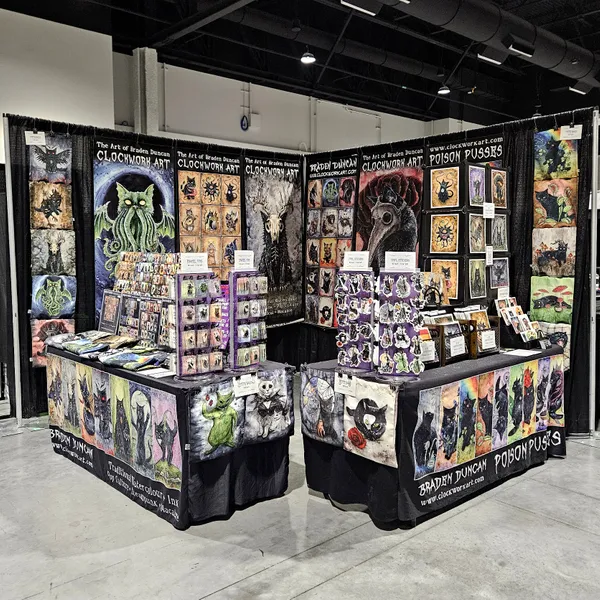 Clockwork Art at the Oddities  Curiosities Expo circus sideshowHalloween convention