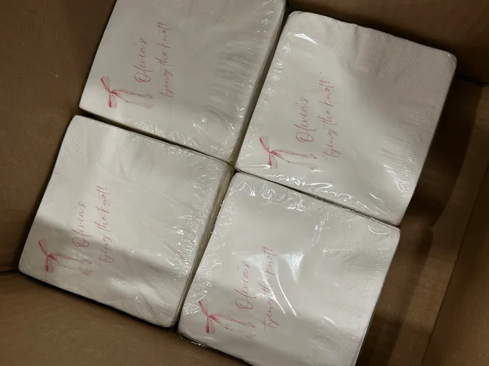 CustomStickersNow.Com - Custom Paper Beverage Napkin