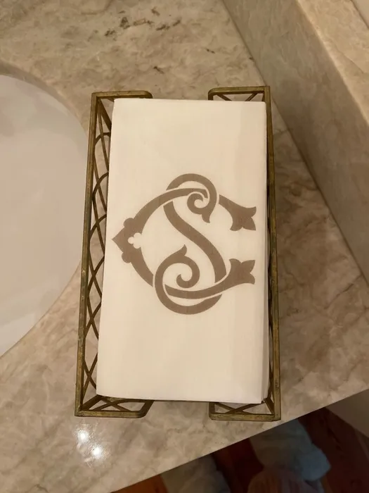 CustomStickersNow.Com - Custom Linen Guest Towel Napkin
