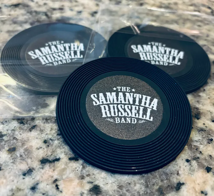 CustomStickersNow.Com - Soft Plastic Record Coaster