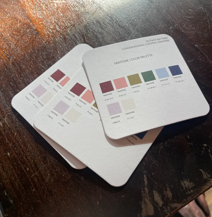 CustomStickersNow.Com - Custom coaster samples