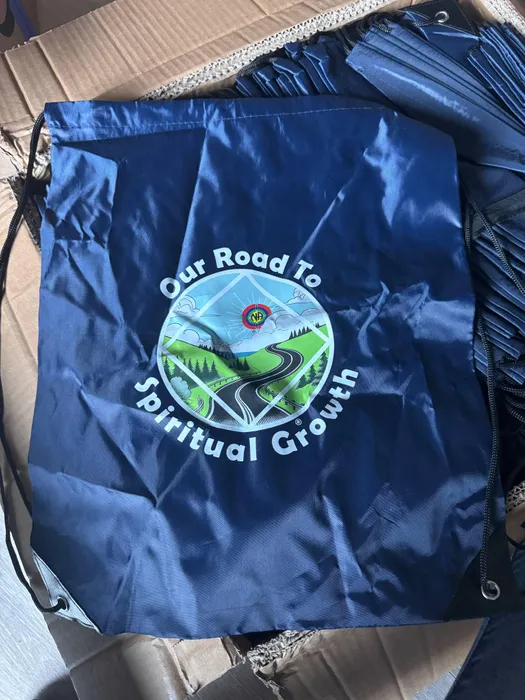 CustomStickersNow.Com - Custom Polyester Drawstring Bag