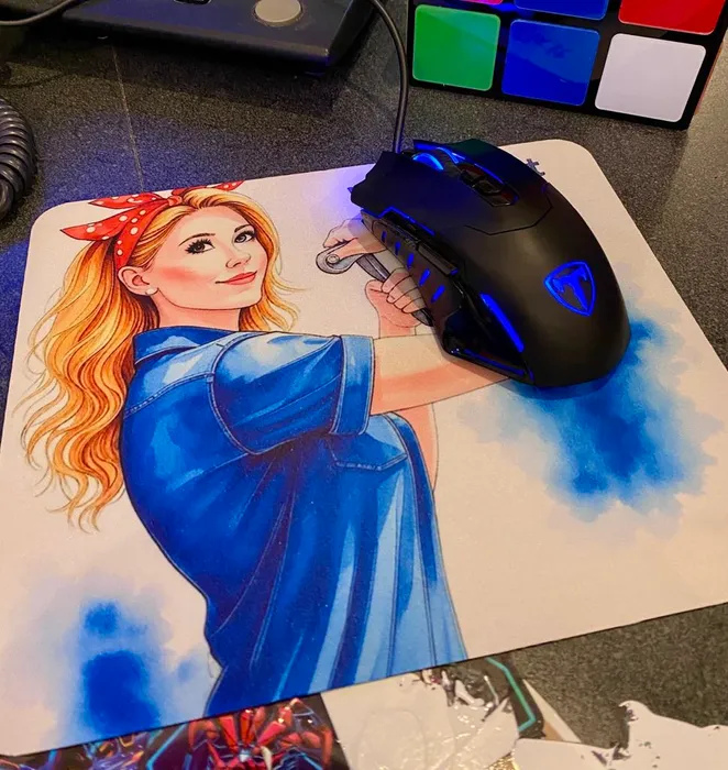 CustomStickersNow.Com - Custom Printed Rectangular Mouse Pad