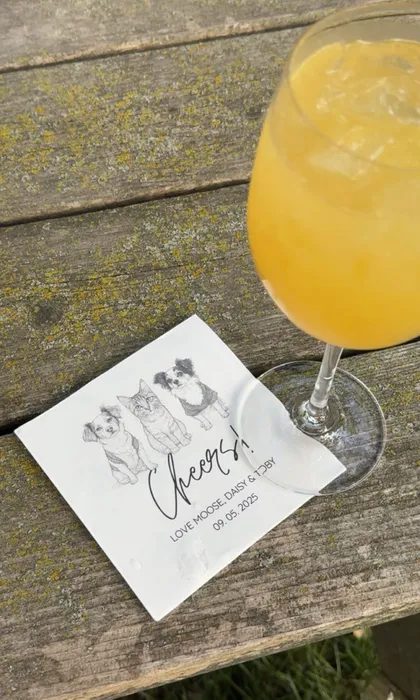 CustomStickersNow.Com - Custom Beverage Napkin