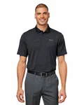 Men's 3.0 Striped Perf Polo Black_001