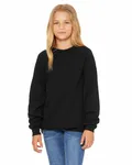 Youth Sponge Fleece Raglan Sweatshirt BLACK