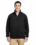 CORE365 Men's Journey Summit Hybrid Full-Zip BLACK