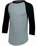 Augusta Sportswear Adult 3/4-Sleeve Baseball Jersey ATH HTHR