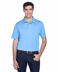 Harriton Men's Micro-Piqu Polo Light Blue
