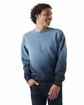 Unisex Dip Dye Crew BLACK OMBRE