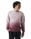 Unisex Dip Dye Crew MAROON OMBRE