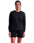 Ladies' Billie Side-Zip Sweatshirt BLACK