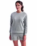 Ladies' Billie Side-Zip Sweatshirt Heather Grey