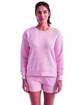 Ladies' Billie Side-Zip Sweatshirt Light Pink