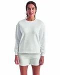 Ladies' Billie Side-Zip Sweatshirt WHITE