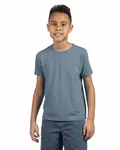 Next Level Apparel Youth CVC Crew Heathr Slate Blu