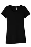 Bella + Canvas Ladies' Triblend Short-Sleeve T-Shirt Solid Black Triblend