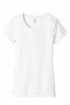 Bella + Canvas Ladies' Triblend Short-Sleeve T-Shirt Solid White Triblend