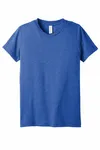 Bella + Canvas Youth Triblend Short-Sleeve T-Shirt True Royal Triblend