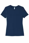 BELLA+CANVAS Women's Relaxed Jersey Short Sleeve Tee. BC6400 Navy