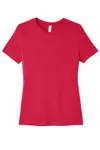 BELLA+CANVAS Women's Relaxed Jersey Short Sleeve Tee. BC6400 RED