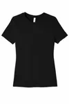 BELLA+CANVAS Women's Relaxed Jersey Short Sleeve Tee. BC6400 BLACK