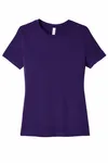 BELLA+CANVAS Women's Relaxed Jersey Short Sleeve Tee. BC6400 Team Purple