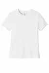 BELLA+CANVAS Women's Relaxed Jersey Short Sleeve Tee. BC6400 WHITE